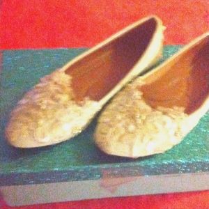 White wedding shoes